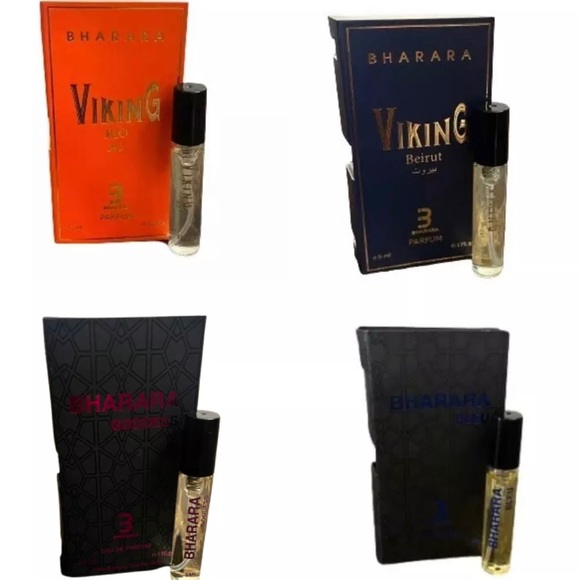 4 (Mini Parfum ) by Bharara-Viking Rio- Beirut-Bharara Goddess-Bleu-0.17oz(5ml) - Picture 1 of 1